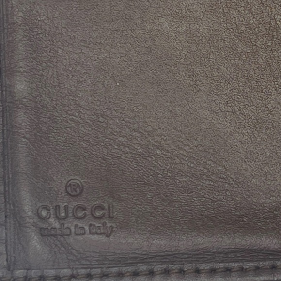 GUCCI logo wallet in canvas and leather brown - Picture 11 of 11